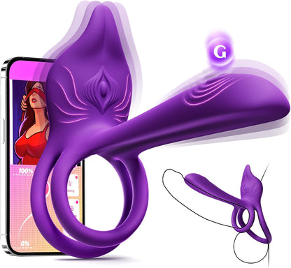 💫Enchanted Girl Luxe Smart Vibrating Ring – App-Controlled Pleasure for Couples 🎁