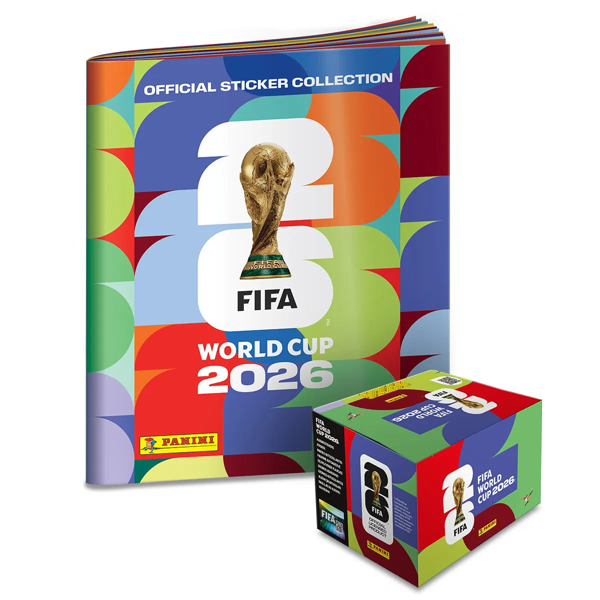 Panini FIFA World Cup 2026™ Official Sticker Collection 1 Box of 50 + Soft Cover Album
