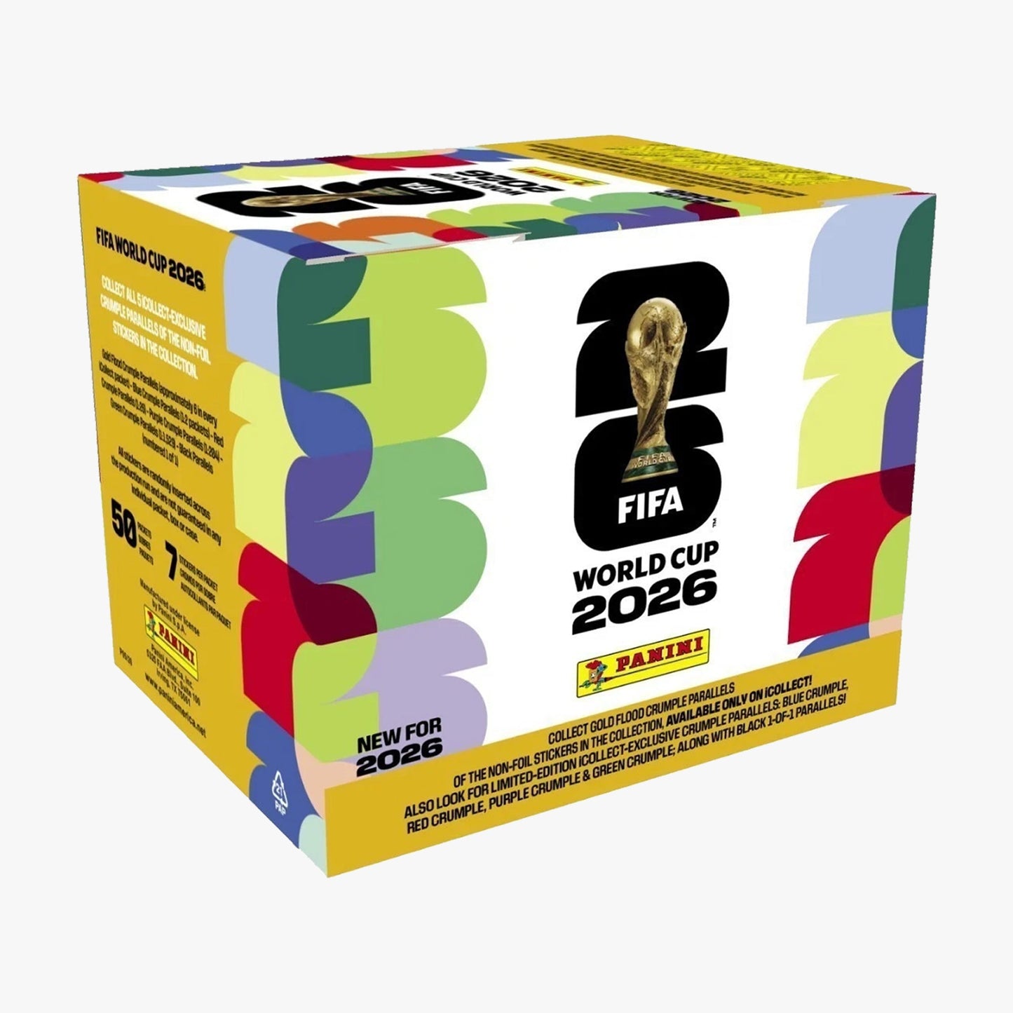 FIFA World Cup Sticker Box Collection - 50 Pack Box Gold Limited
